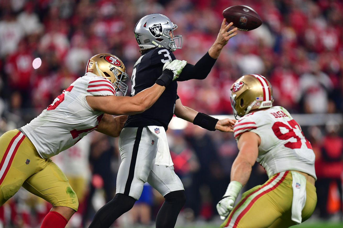 NFL: San Francisco 49ers at Las Vegas Raiders