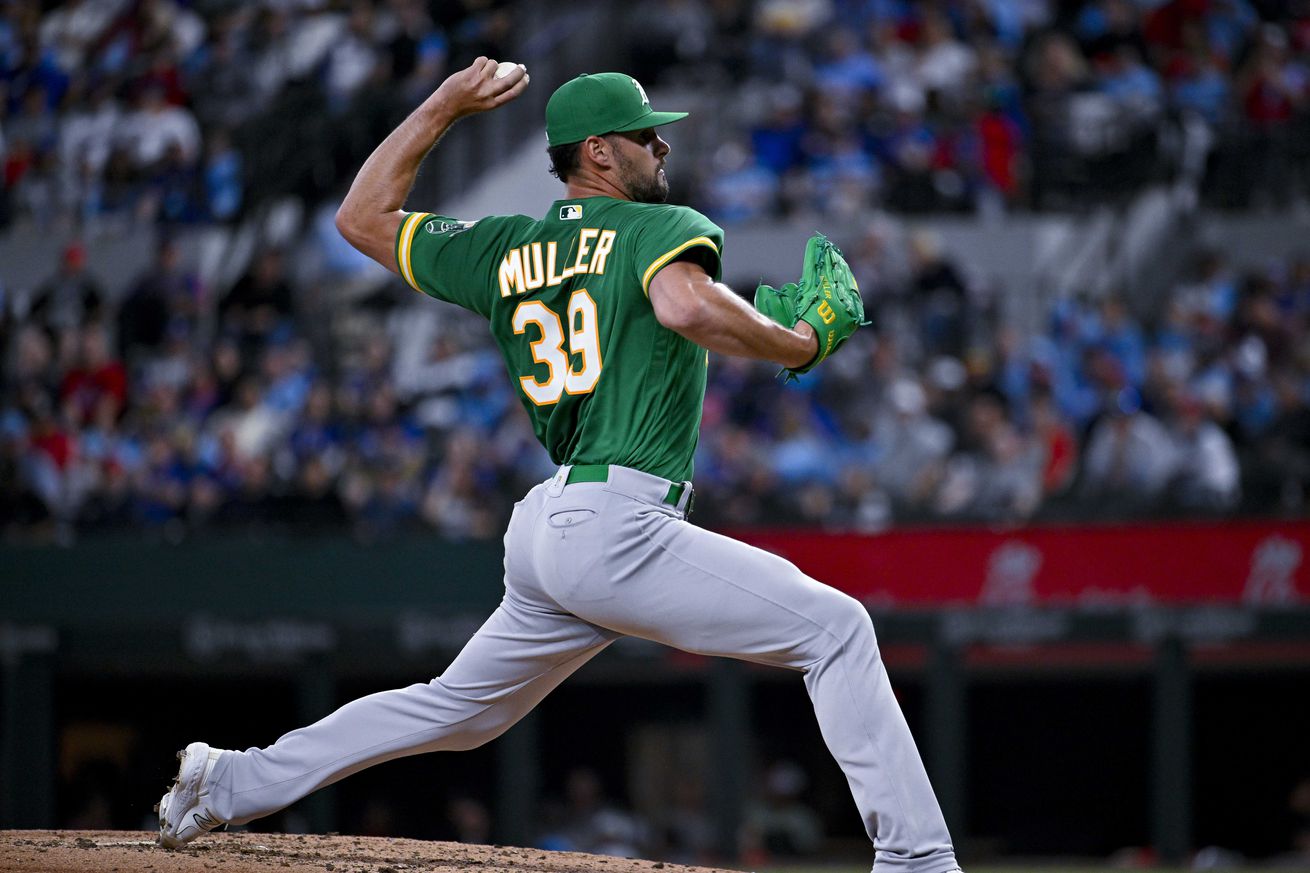 MLB: Oakland Athletics at Texas Rangers