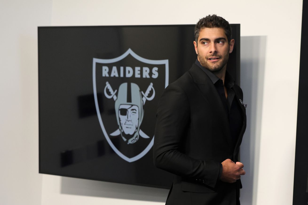 Las Vegas Raiders Introduce Jimmy Garoppolo