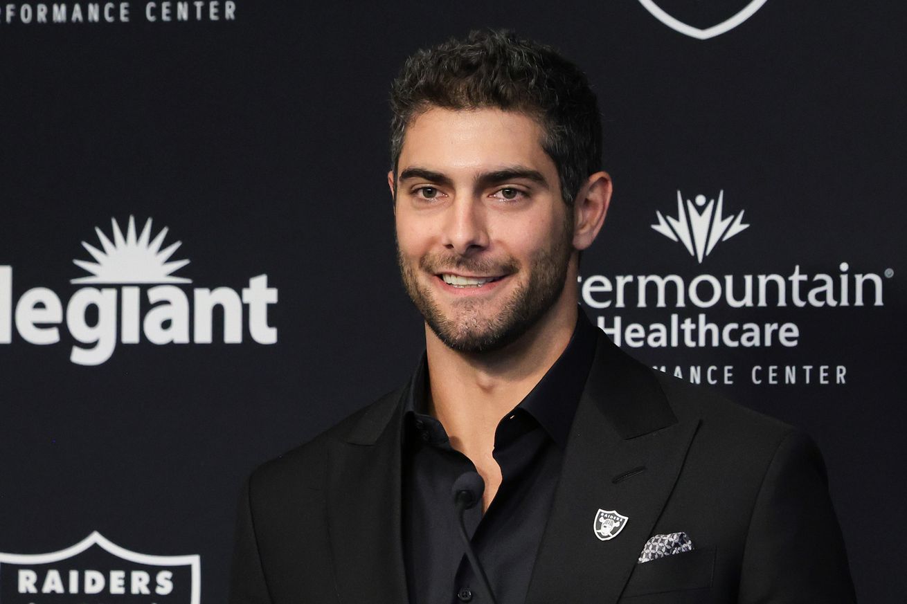 Las Vegas Raiders Introduce Jimmy Garoppolo