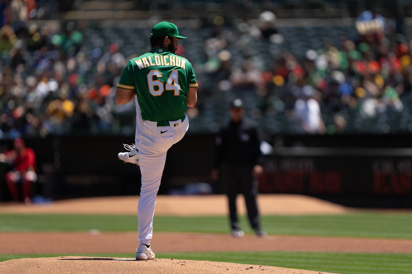 Oakland Athletics starter Ken Waldichuk