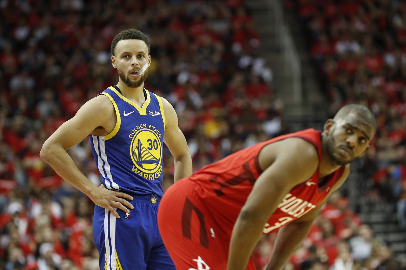 Golden State Warriors v Houston Rockets - Game Three