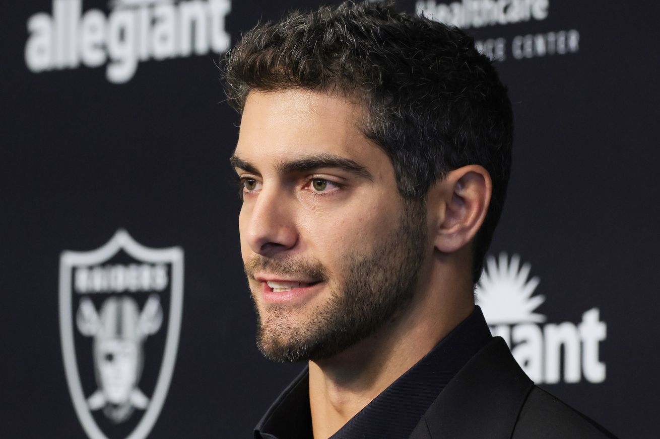 Las Vegas Raiders Introduce Jimmy Garoppolo