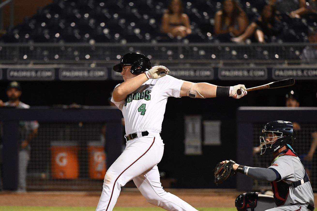 Jakson Reetz swinging a bat