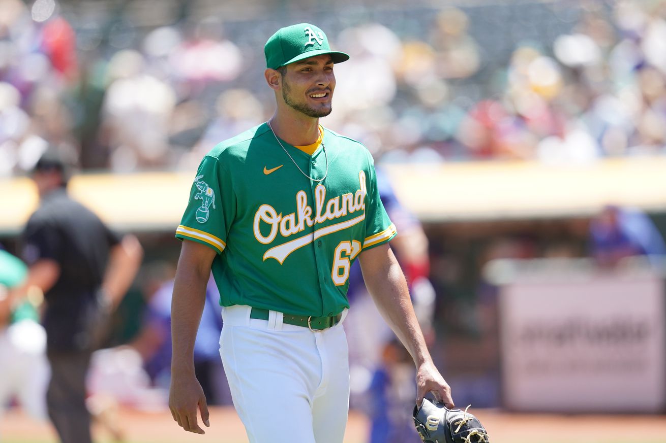 MLB: Texas Rangers at Oakland Athletics