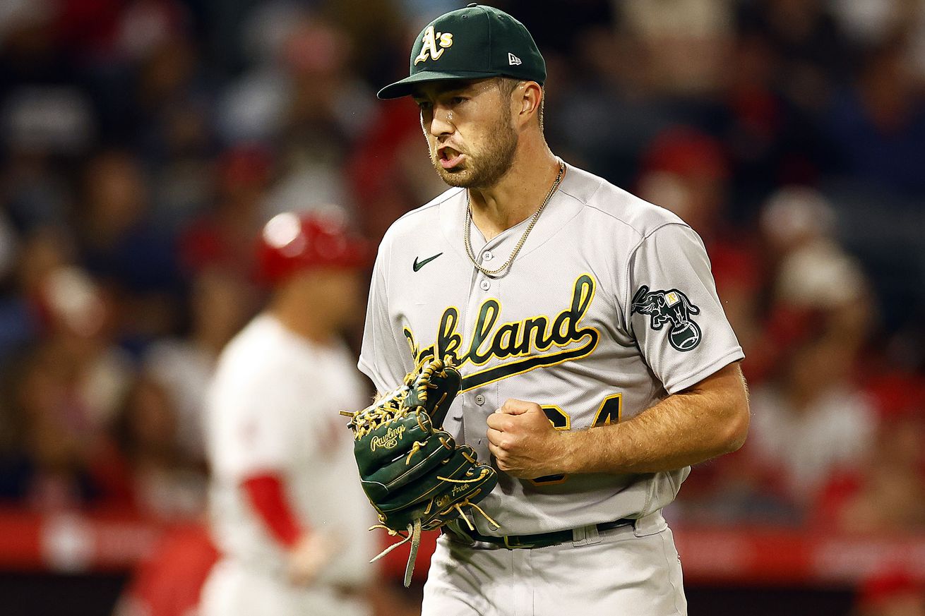 Oakland Athletics v Los Angeles Angels