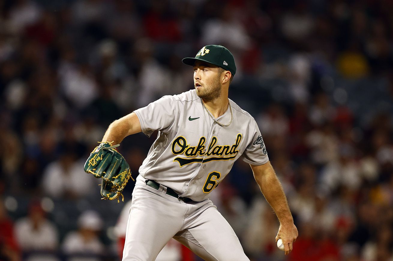 Oakland Athletics v Los Angeles Angels