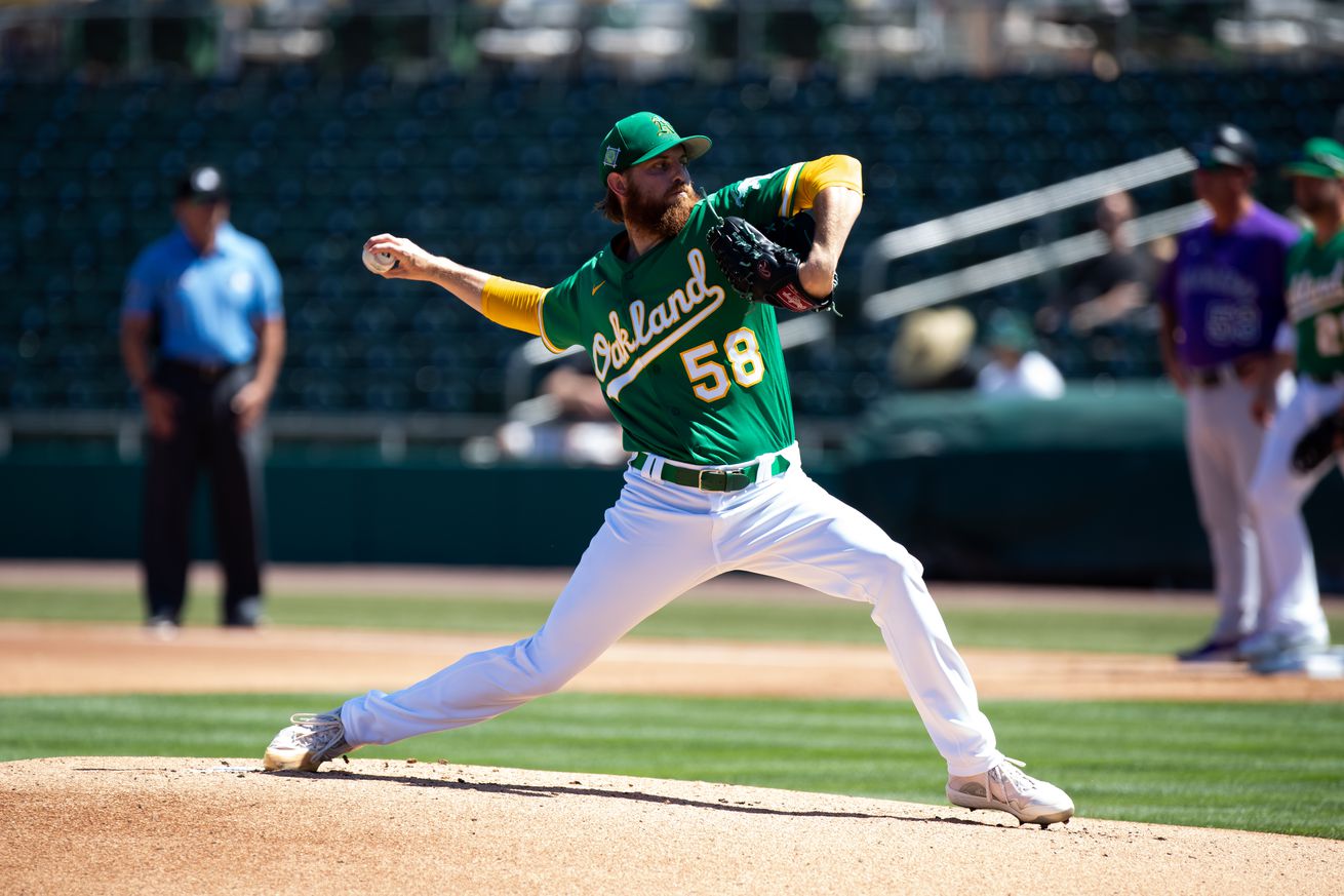 MLB: APR 02 Spring Training - Rockies at Athletics