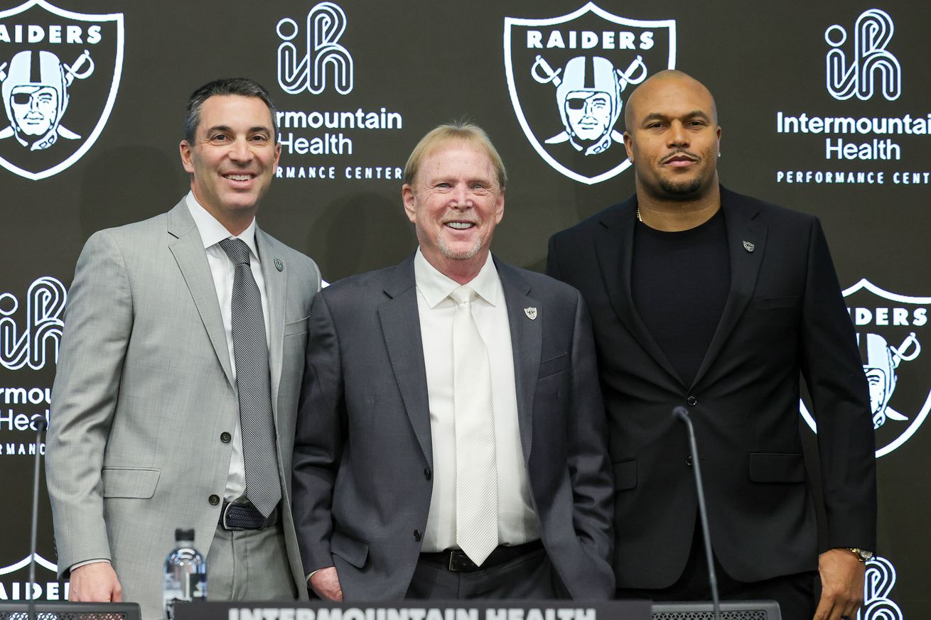 Las Vegas Raiders Introduce Antonio Pierce As Head Coach, Tom Telesco As General Manager