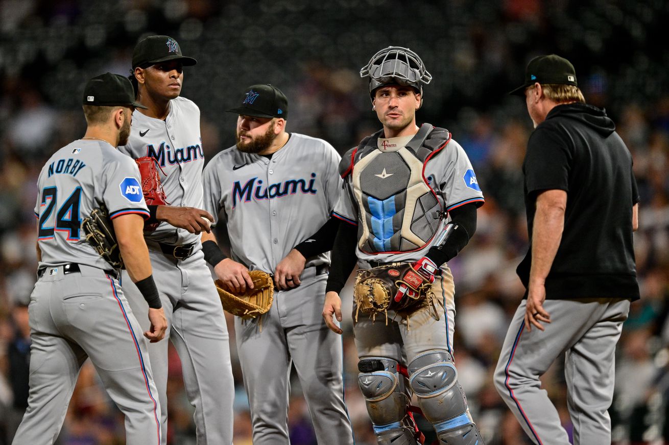 Miami Marlins v Colorado Rockies