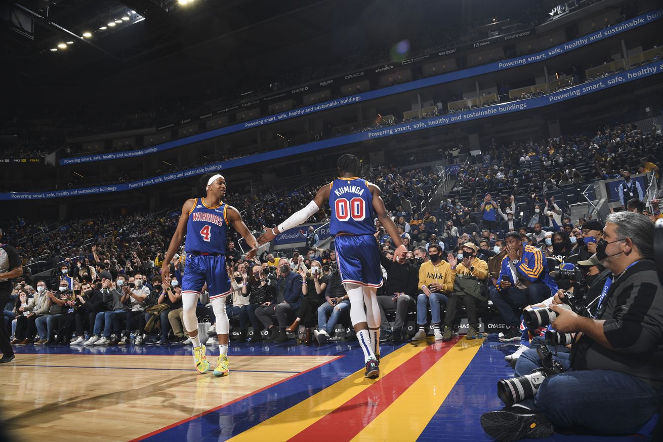 Jonathan Kuminga Moses Moody Orlando Magic v Golden State Warriors