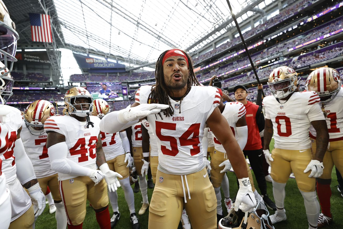 Fred Warner San Francisco 49ers v Minnesota Vikings