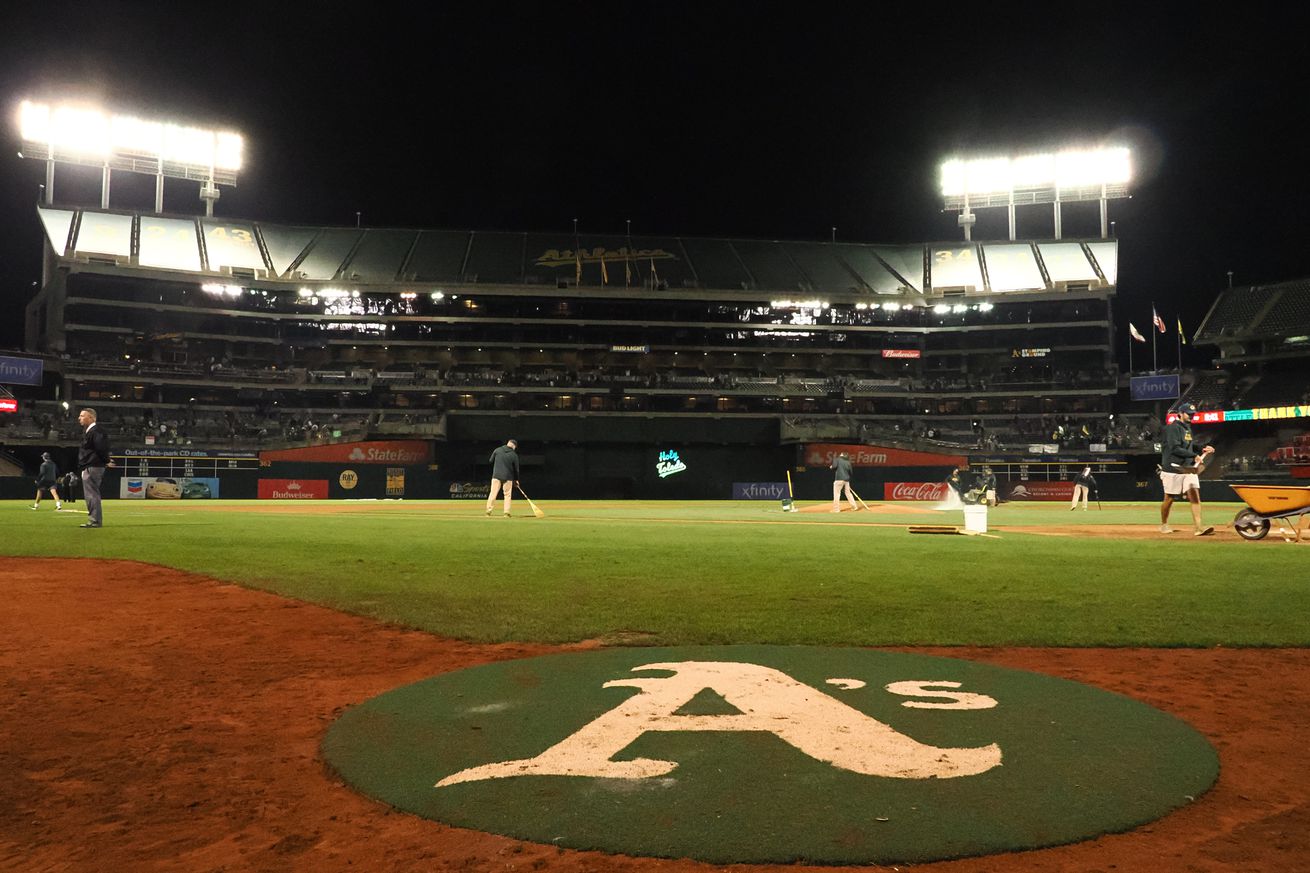 MLB: Texas Rangers at Oakland Athletics