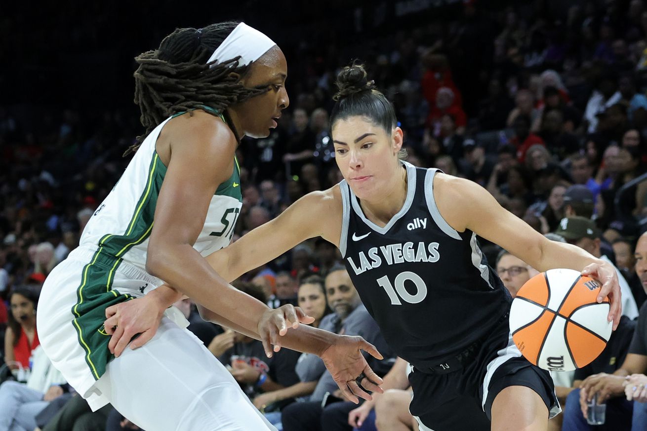 Nneka Ogwumike, Kelsey Plum Seattle Storm v Las Vegas Aces