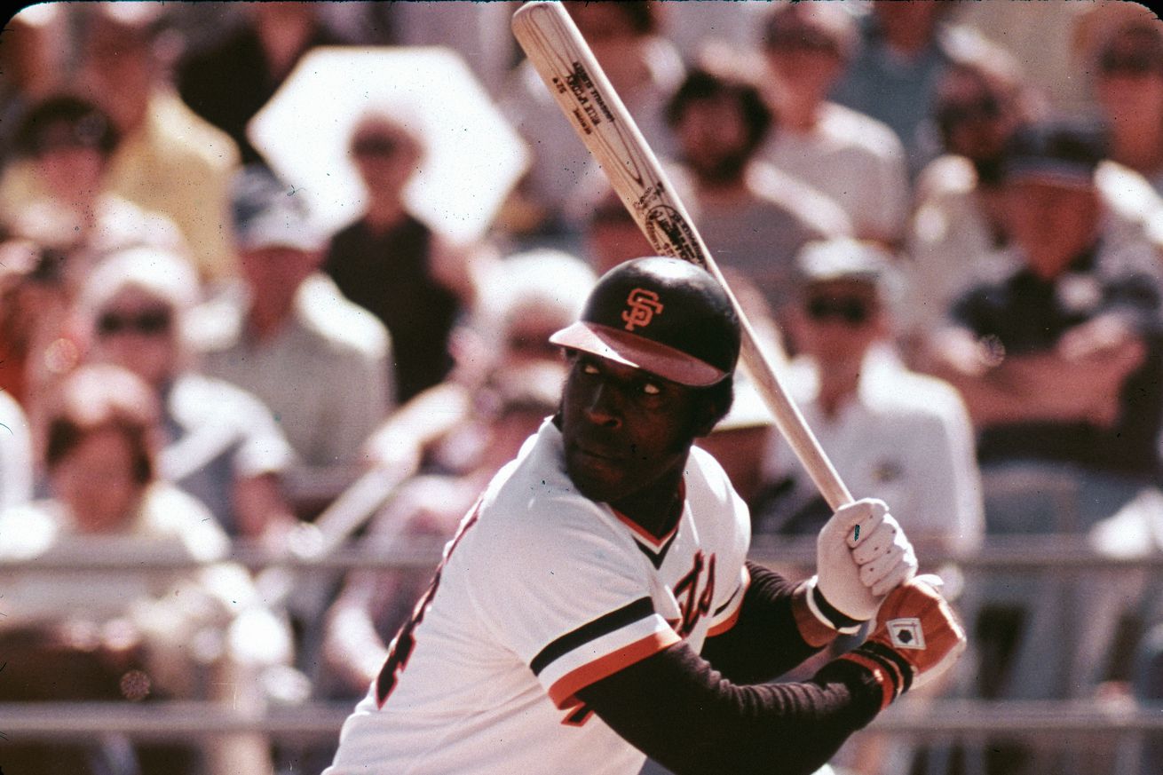 Willie McCovey in the batter’s box. 