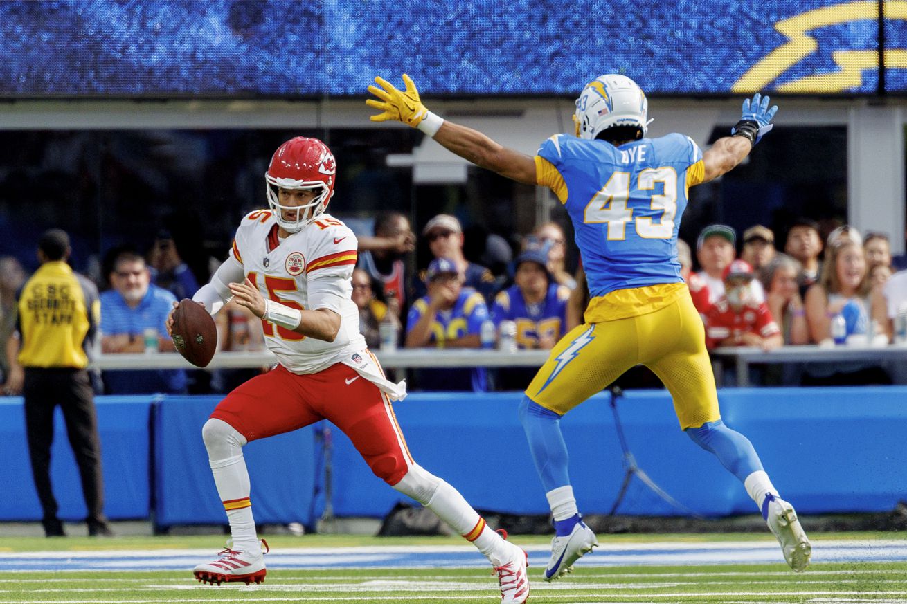 Chargers vs Chiefs in Inglewood, CA.