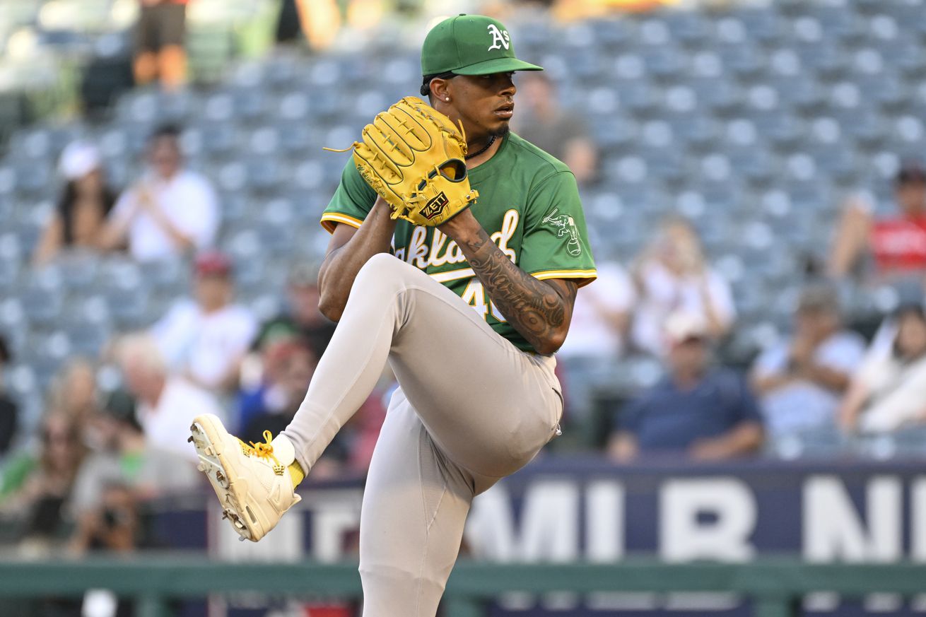 Oakland Athletics v Los Angeles Angels