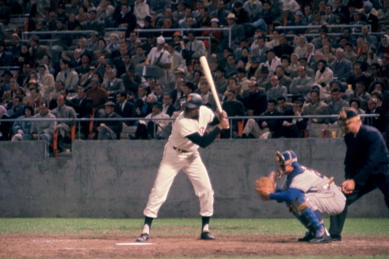 Willie McCovey in the batter’s box. 