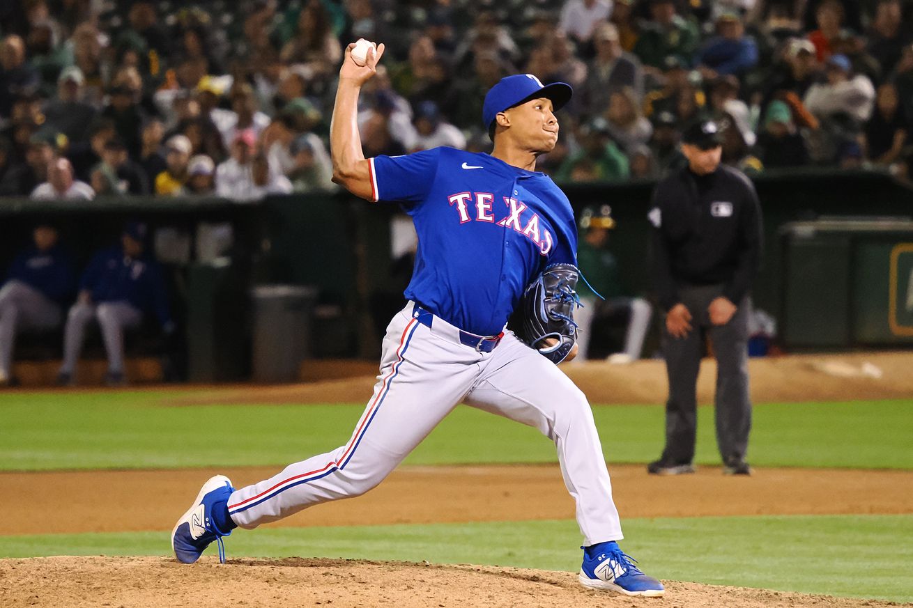 MLB: Texas Rangers at Oakland Athletics