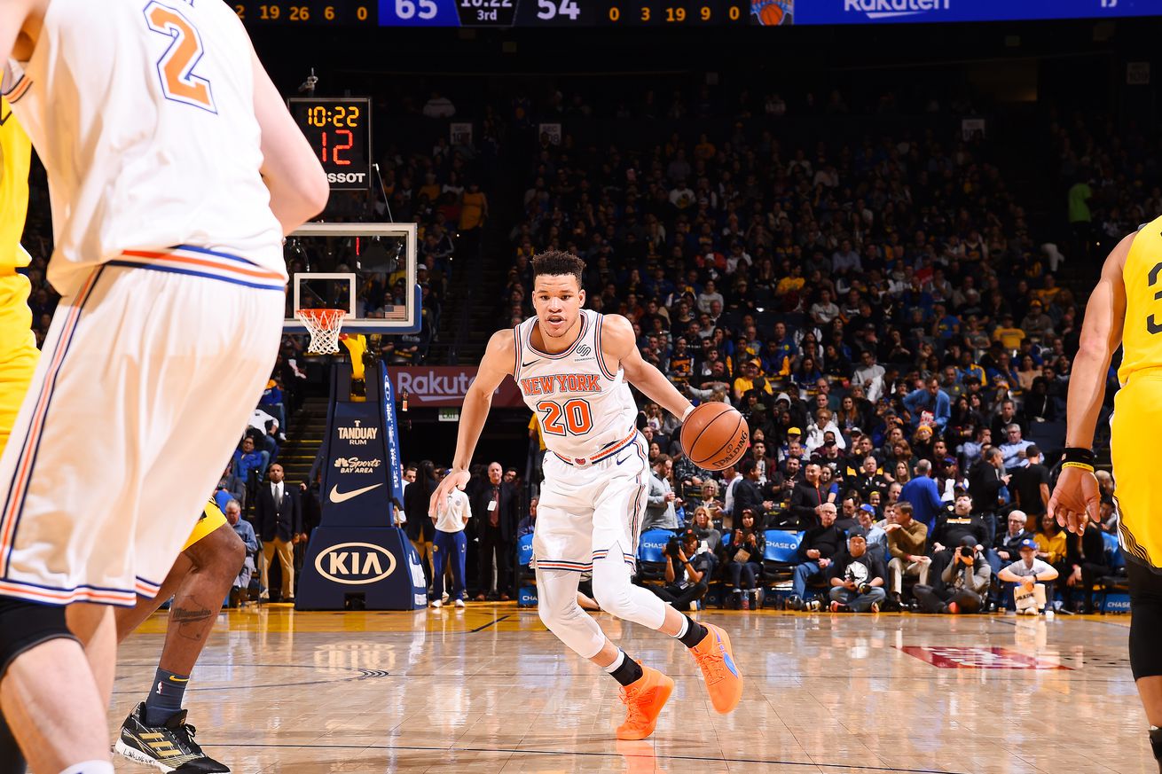 Kevin Knox New York Knicks v Golden State Warriors