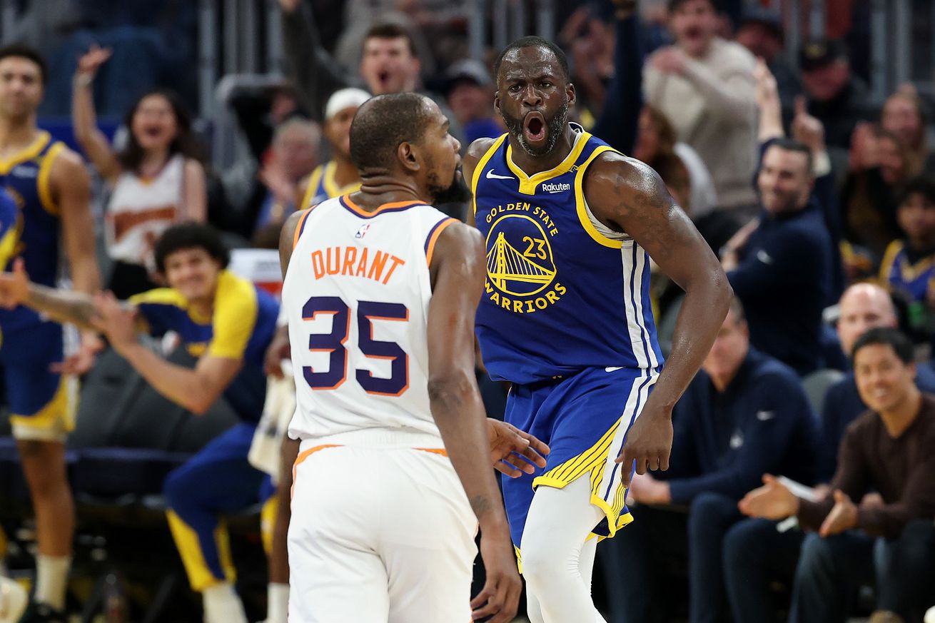 Kevin Durant Draymond Green Phoenix Suns v Golden State Warriors