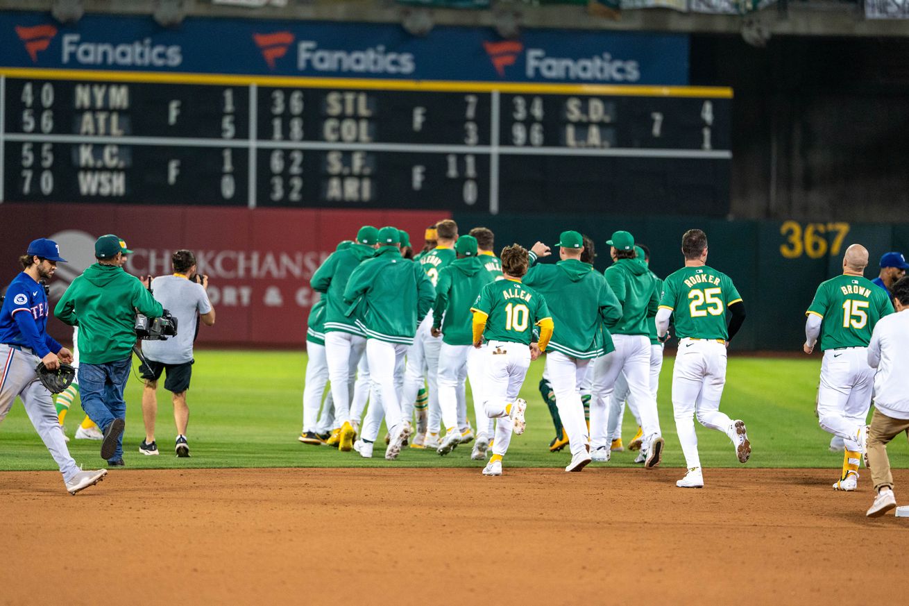 MLB: Texas Rangers at Oakland Athletics