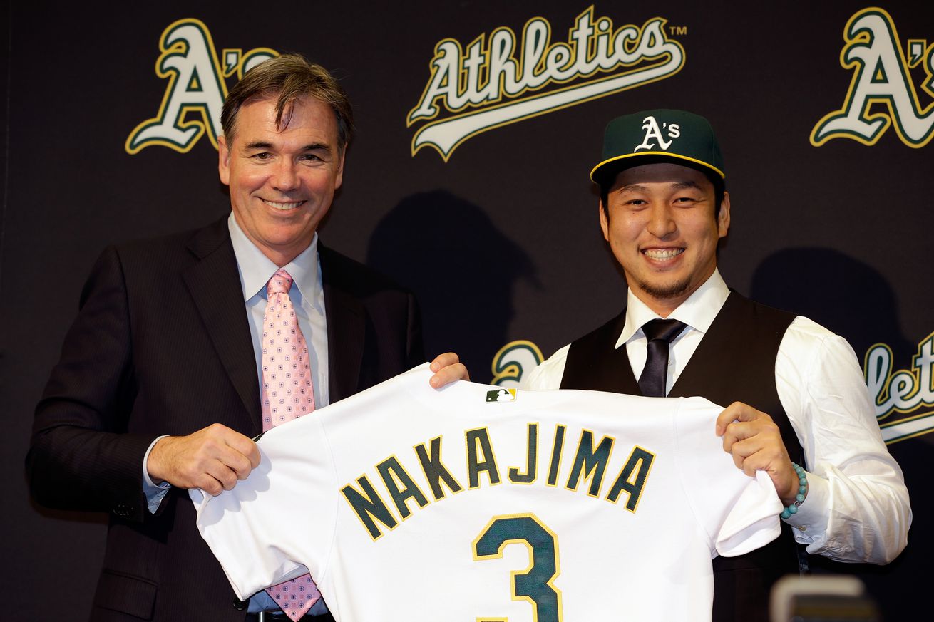 Oakland Athletics Introduce Hiroyuki Nakajima