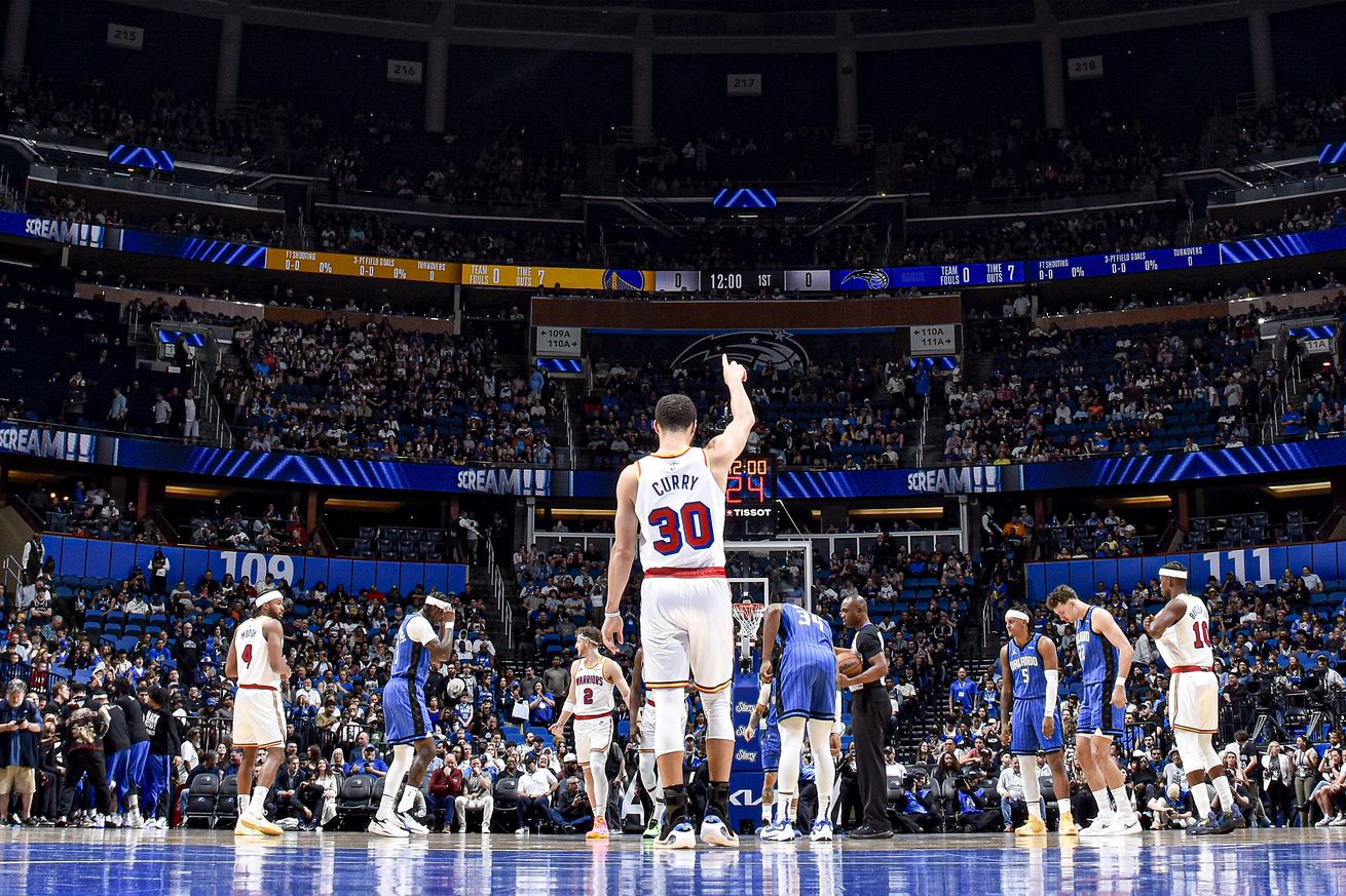 Steph Curry Golden State Warriors v Orlando Magic